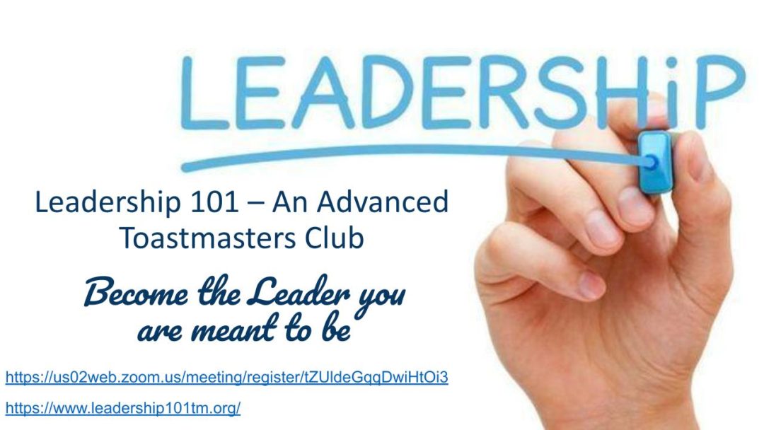 Leadership 101 – An Advanced Toastmasters Club